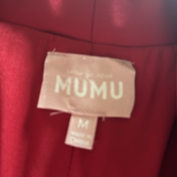 Show me your MuMu red jacket NWT size medium, lined - Picture 3 of 6